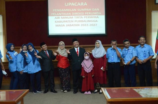 Pelantikan direktur pdam Tirta Perwira