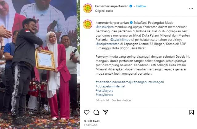 Kementerian Pertanian banjir kritikan