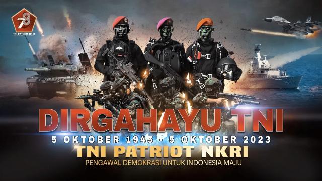 Gambar poster Dirgahayu TNI ke-78